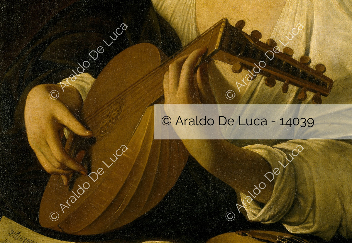 Suonatore di liuto, particolare 14039