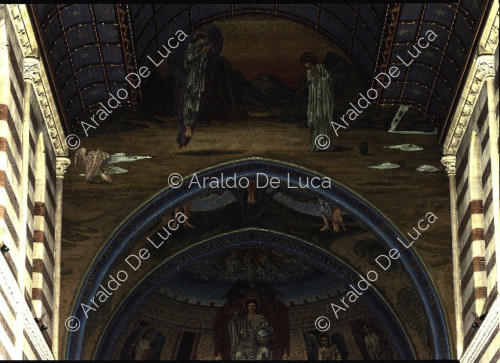 Annonciation - détail de la mosaïque de l'abside