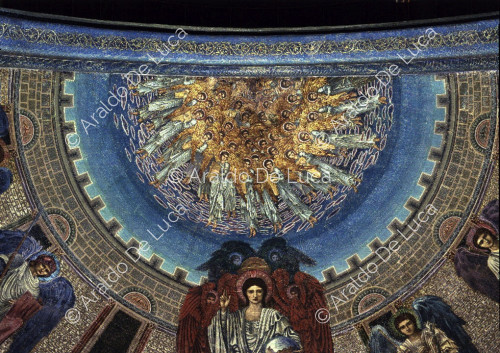 Vision der Engel - Detail des Apsismosaiks