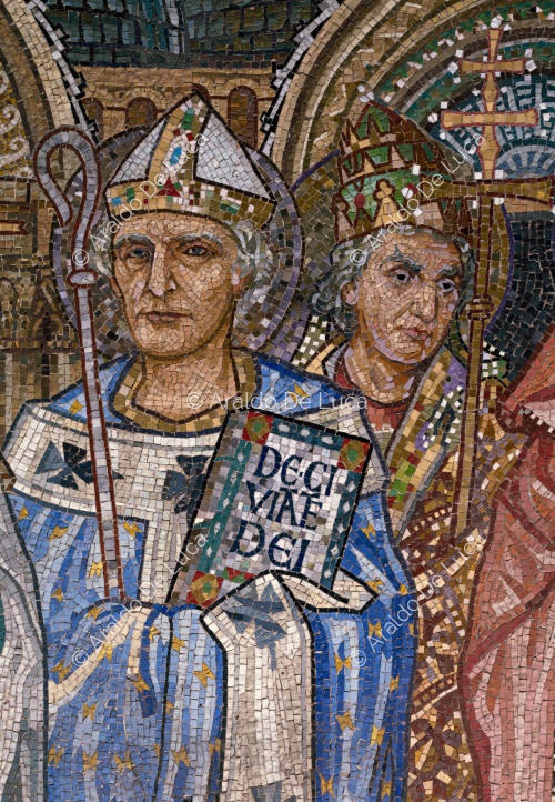 Doctors of the Church - detail of the apsidal mosaic