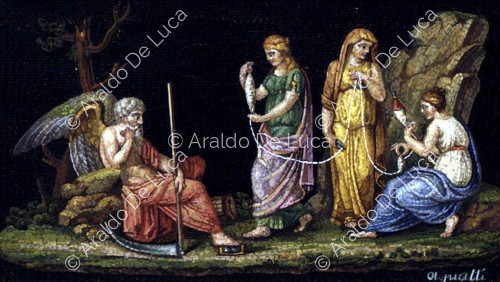Mosaic with mythological scene