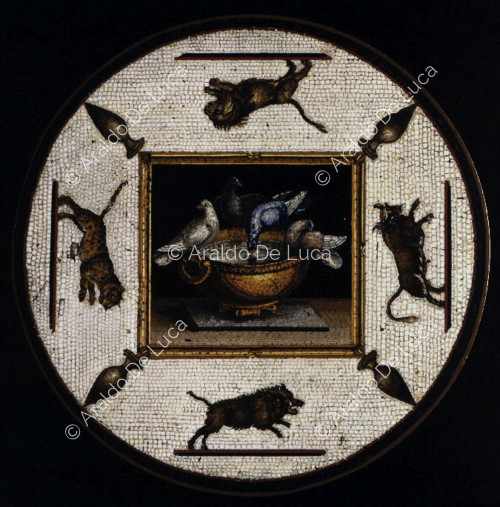 Mosaic with fauna