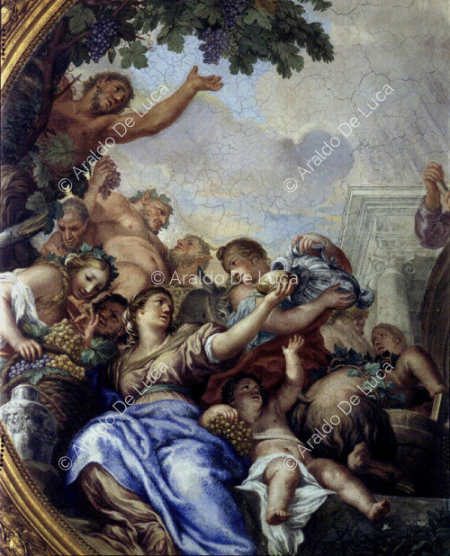 Bacchus, satyrs and maenads, detail