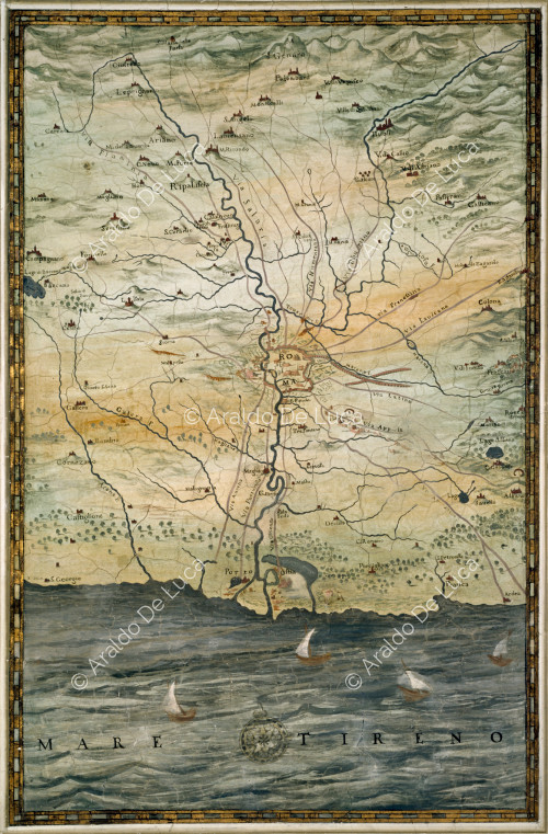 Mapa de Roma y de la campiña romana
