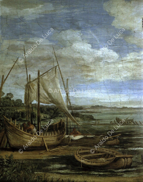 Landschaft mit Booten