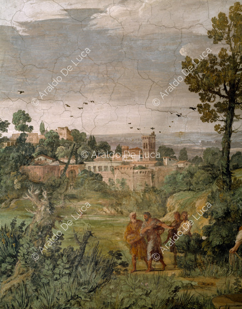 Landscape with a view of a castle
