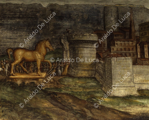 Das Trojanische Pferd, Detail