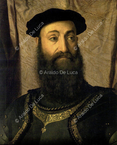 Portrait of Stefano Colonna, detail