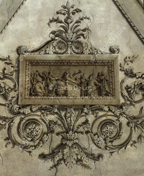 Wall decoration with biblical scene