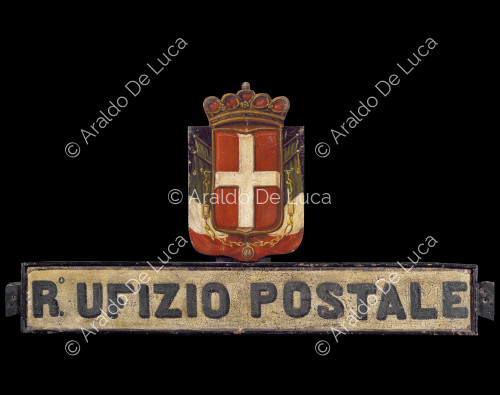 Sign with coat of arms