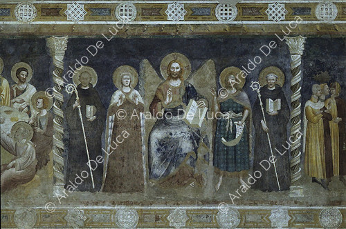 Christ Enthroned and Saints