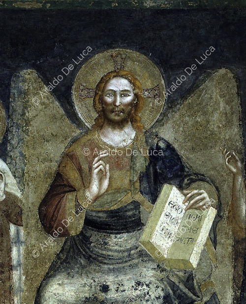 Christ enthroned. Detail