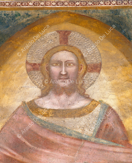 Das Jüngste Gericht. Detail von Christus in der Mandel