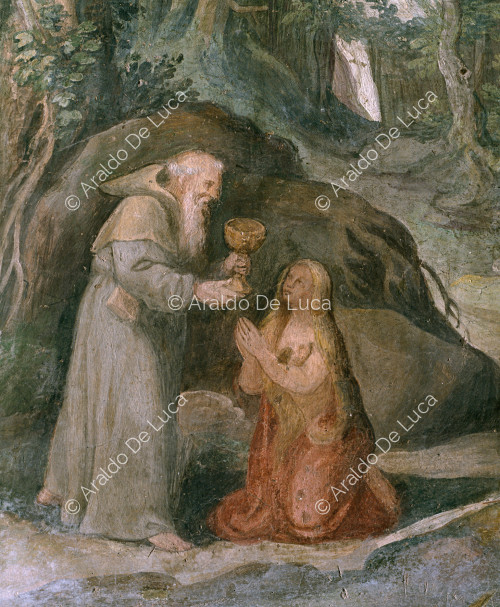 Paysage avec Sainte Marie d'Egypte et saint moine