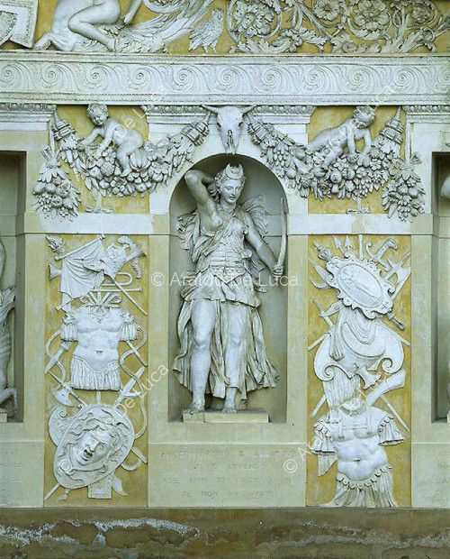 Nymphaeum. Statue der Diana