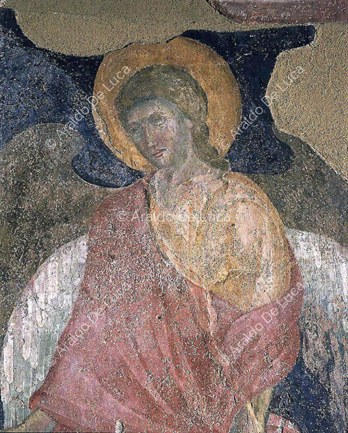 Ascension of Christ. Detail with St. Michael the Archangel