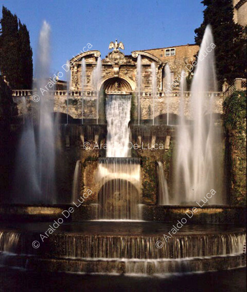 Organ Fountain and Waterfall