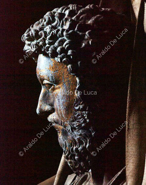 Reiterstandbild des Marcus Aurelius. Ausschnitt