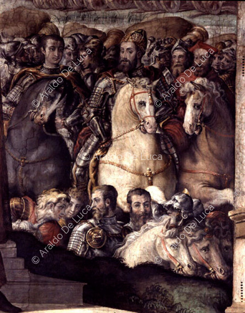 Battle of Smalcalda: Charles V and the Farnese family