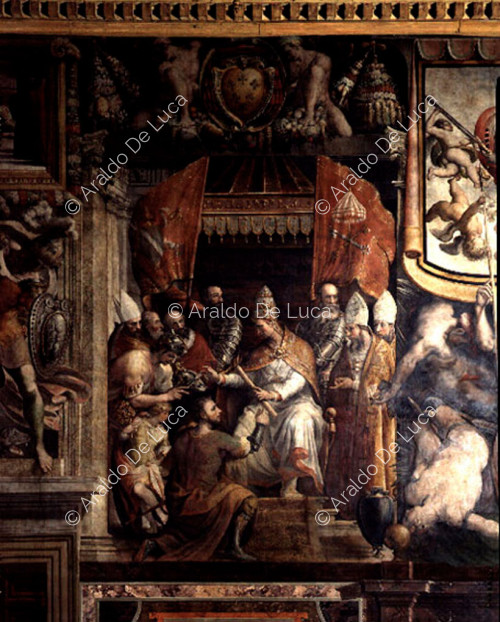 El Papa Eugenio IV y Ranuccio el Viejo