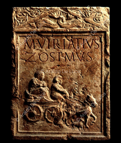 Stele funeraria di M. Viriatius Zosimus