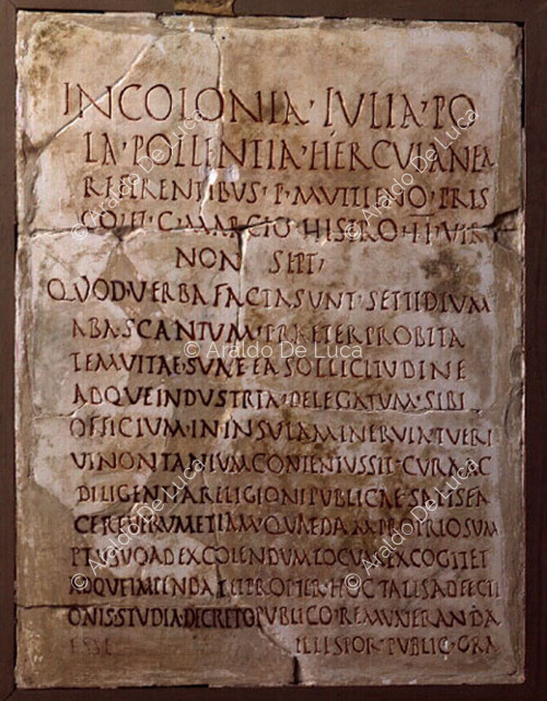 Dekret zu Ehren von Septimius Abascantius