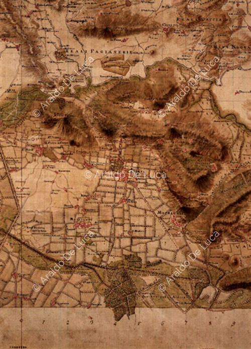 Karte des Königspalastes von Caserta