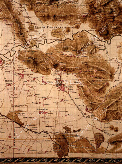 Karte des Königspalastes von Caserta