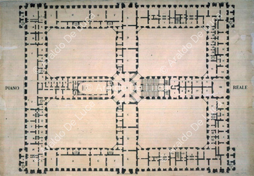 Floor plan of the Royal Palace of Caserta
