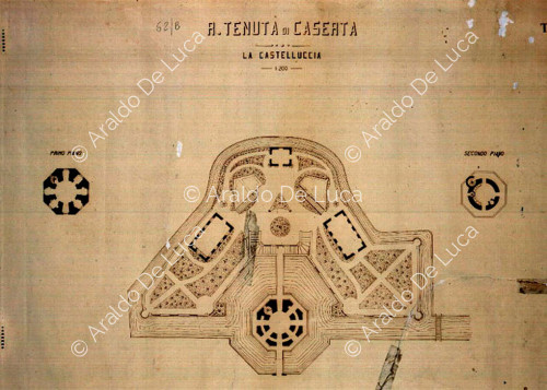 La Castelluccia: plano del siglo XIX