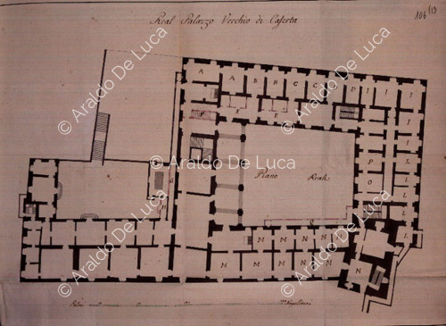 Plano del piano nobile del Palazzo Vecchio