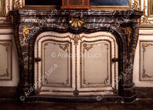 Fireplace inside the Royal Palace of Caserta