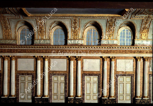 Salle du trône du palais royal de Caserte, modèle