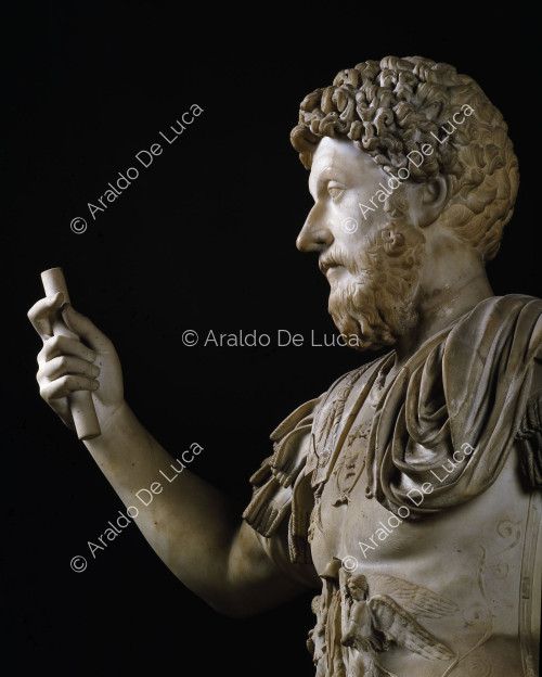 Statua di Marco Aurelio. Particolare