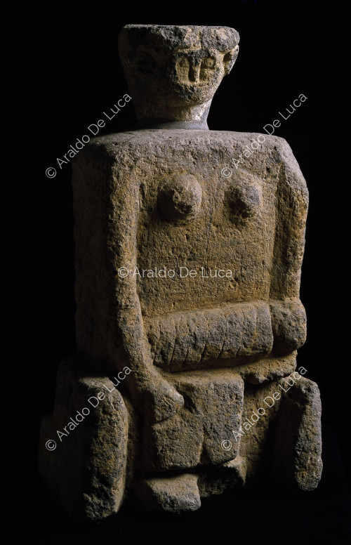 Archaic mother enthroned with child