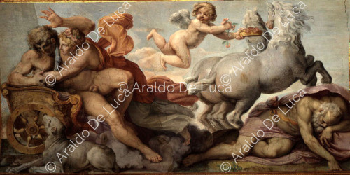 Vault fresco with Aurora and Cephalus