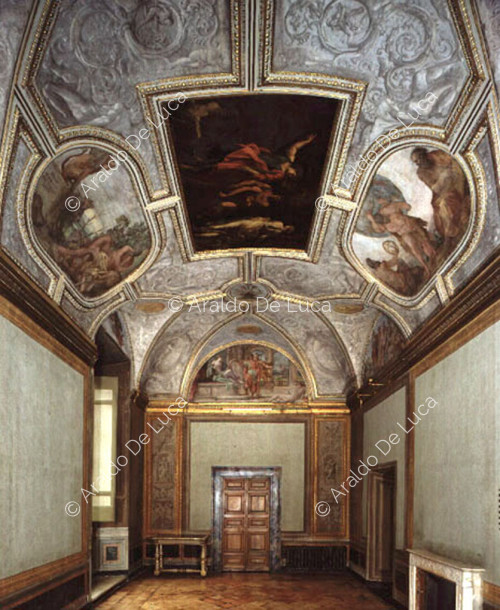 The Camerino of Hercules. Total of the vault with frescoes of the Stories of Hercules