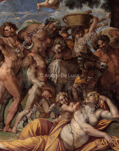 Gewölbefresko mit dem Triumph von Bacchus und Ariadne