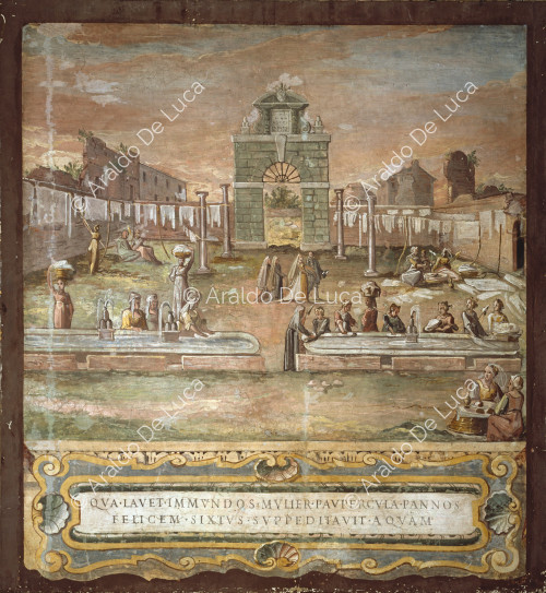 View of Rome - Public Washhouse at Termini