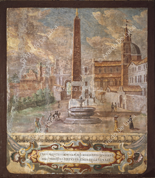 Veduta di Roma - Obelisco di Piazza del Popolo