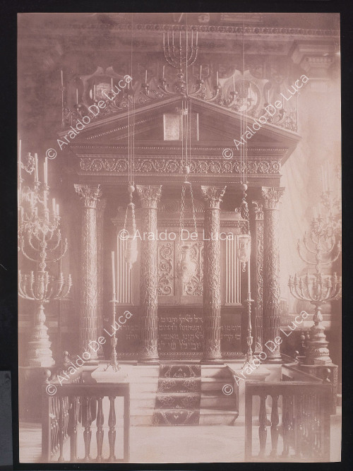 Vintage photo inside the Scola Tempio