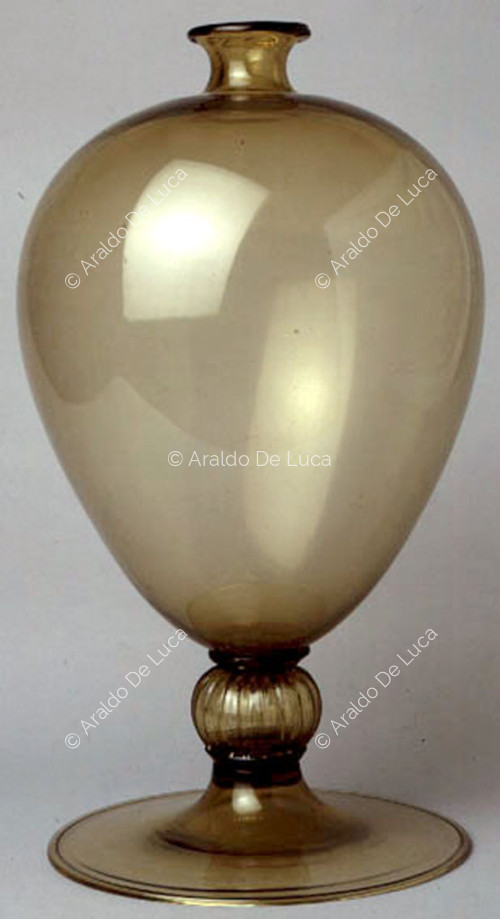 Wrought glass vase