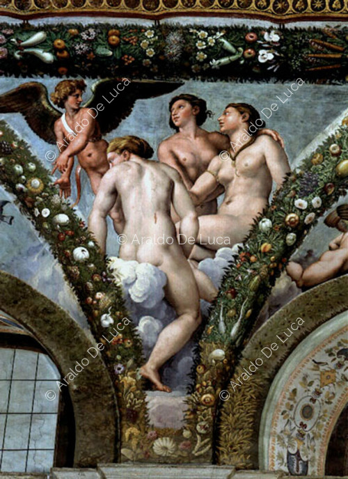 Loggia of Psyche. Lunette with the Three Graces