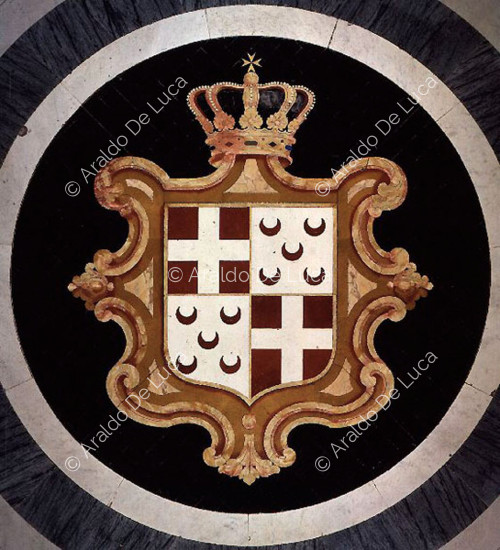 Escudo del Gran Maestre de la Orden de Malta Ramón Perellós y Rocafull