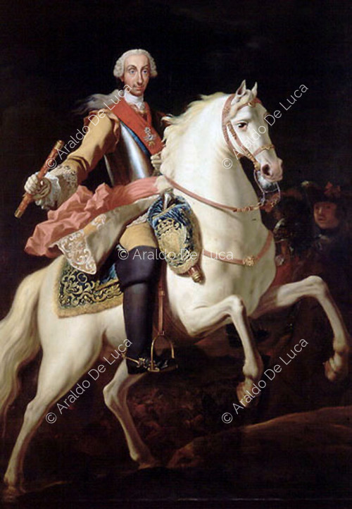 Portrait of a Knight of the Order of Malta on horseback
