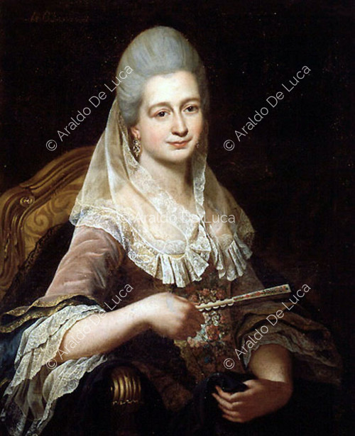 Retrato de una dama con abanico
