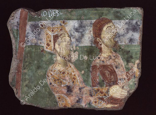 Banquete de Herodes, fragmentos de fresco