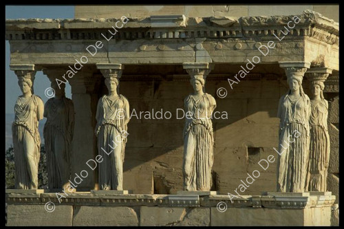 Portico of the southern sector adorned with Caryatids