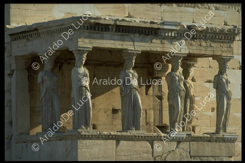 Portico of the southern sector adorned with Caryatids