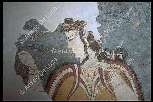 Fresco de palacio cretense